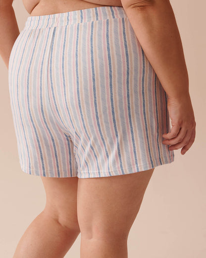 Soothing Stripes Super Soft Pajama Shorts_40200617_P10421_04