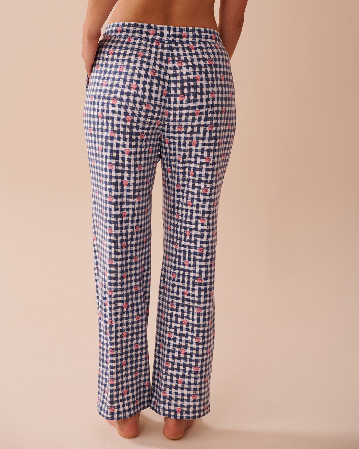 La Vie en Rose_Heart and Letter Print Recycled Fibers Pajama Pant_40200662_P40414_02