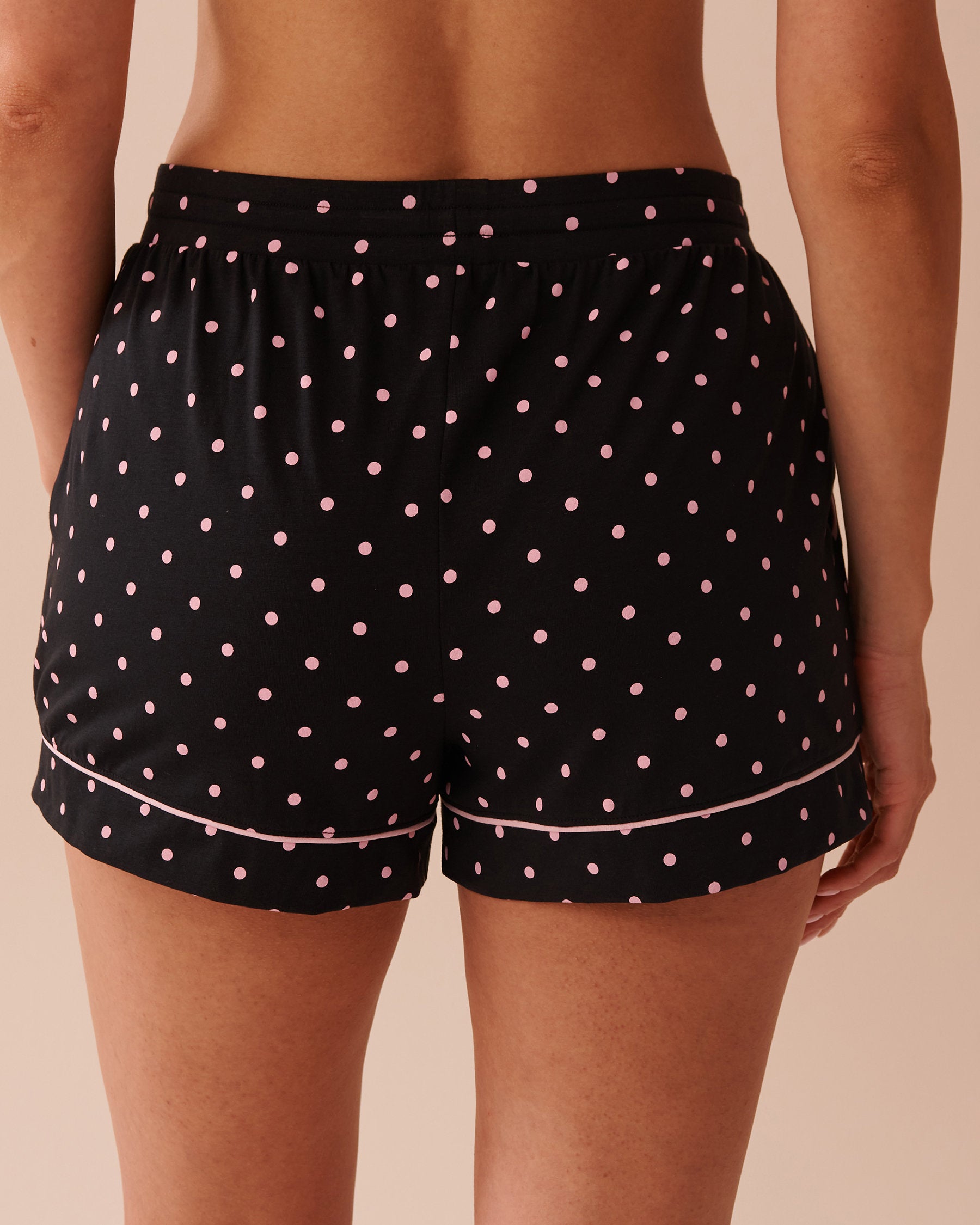 La Vie en Rose_Cotton Pajama Shorts_40200663_P00403_02