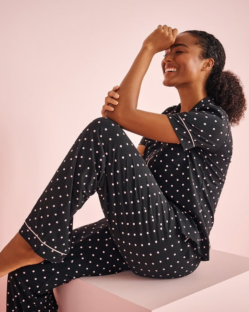 La Vie en Rose_Cotton Pajama Pants_40200664_P00403_05