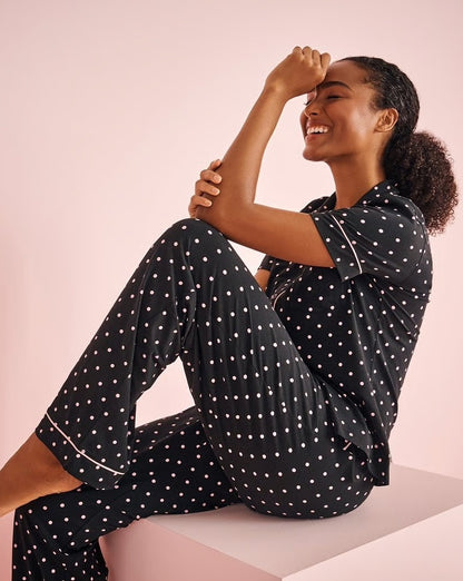 La Vie en Rose_Cotton Pajama Pants_40200664_P00403_05