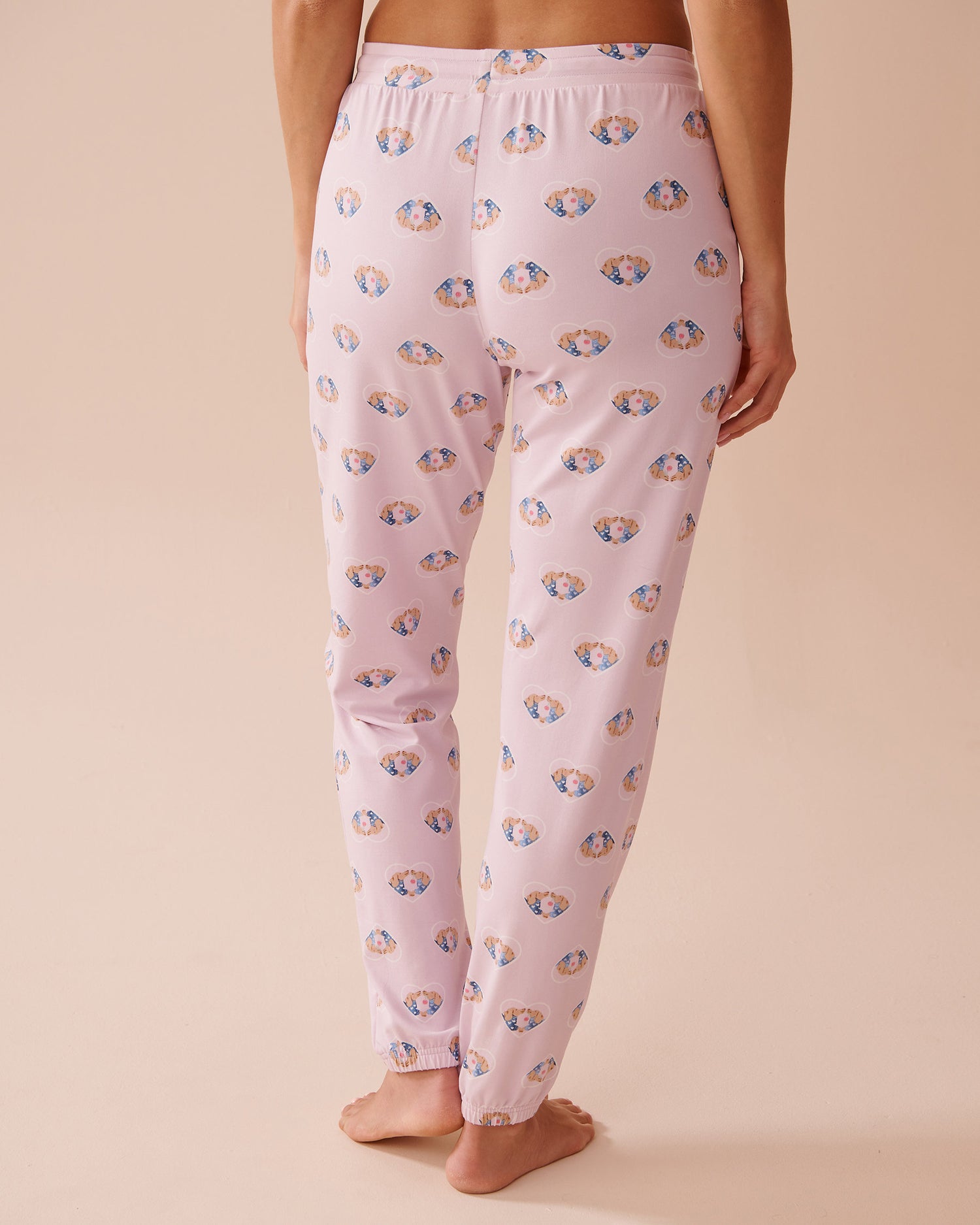 La Vie en Rose_Dog Print Super Soft Jogger Pajama Pants_40200668_P50086_02