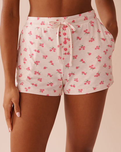 La Vie en Rose_Rose Print Super Soft Shorts_40200675_P20065_01