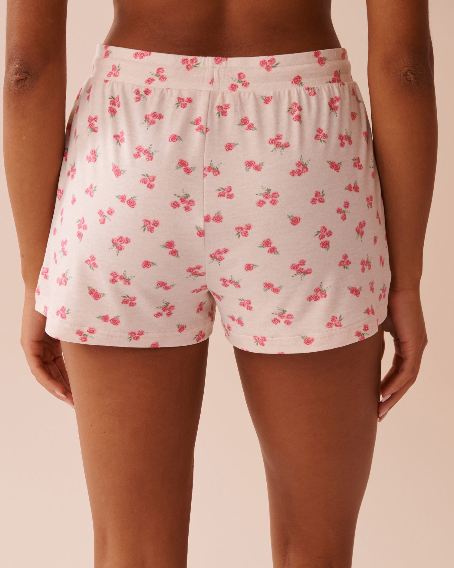 La Vie en Rose_Rose Print Super Soft Shorts_40200675_P20065_02