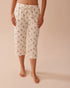 La Vie en Rose_Honeycomb Print Cotton Capris_40200682_P10467_01