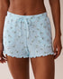 La Vie en Rose_Floral Print Lettuce Edge Pointelle Pajama Shorts_40200686_P40425_01