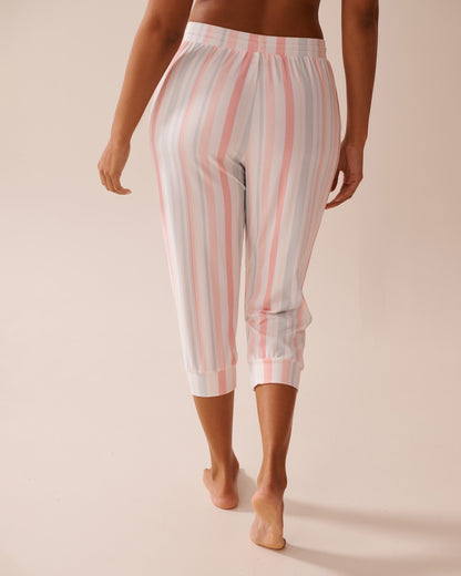 La Vie en Rose_Multistripe Super Soft Pajama Capris_40200690_P70062_02