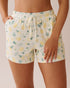 La Vie en Rose_Lemon Print Super Soft Bermuda Pajama Shorts_40200703_P10480_01