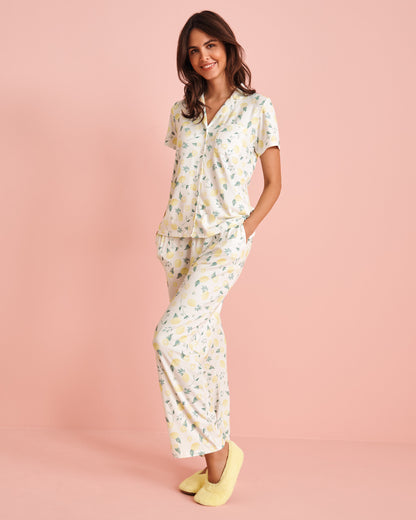 La Vie en Rose_Lemon Print Super Soft Pajama Pants_40200704_P10480_01