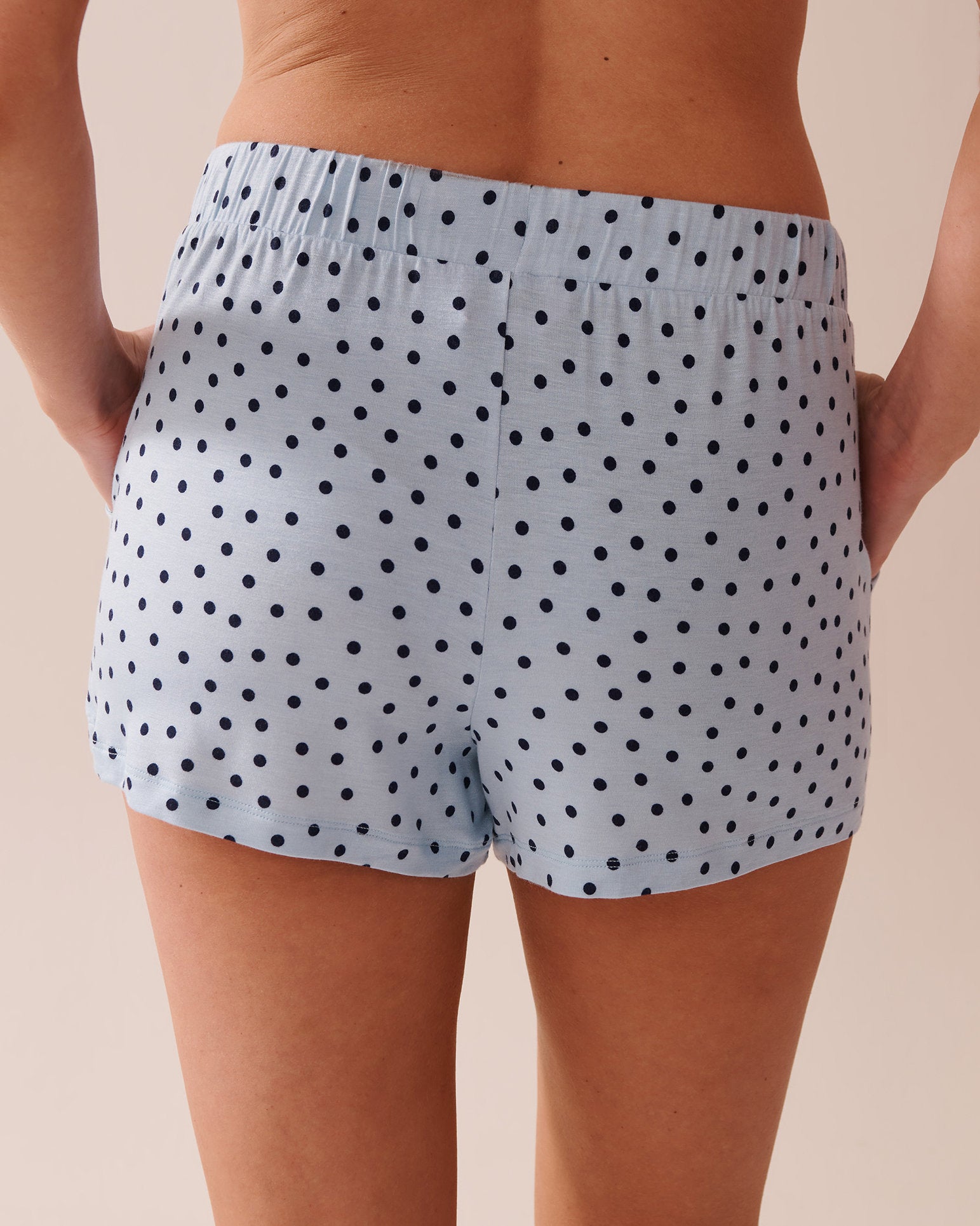 La Vie en Rose_Polka Dot Soft Jersey Pajama Shorts_40200707_P40432_02