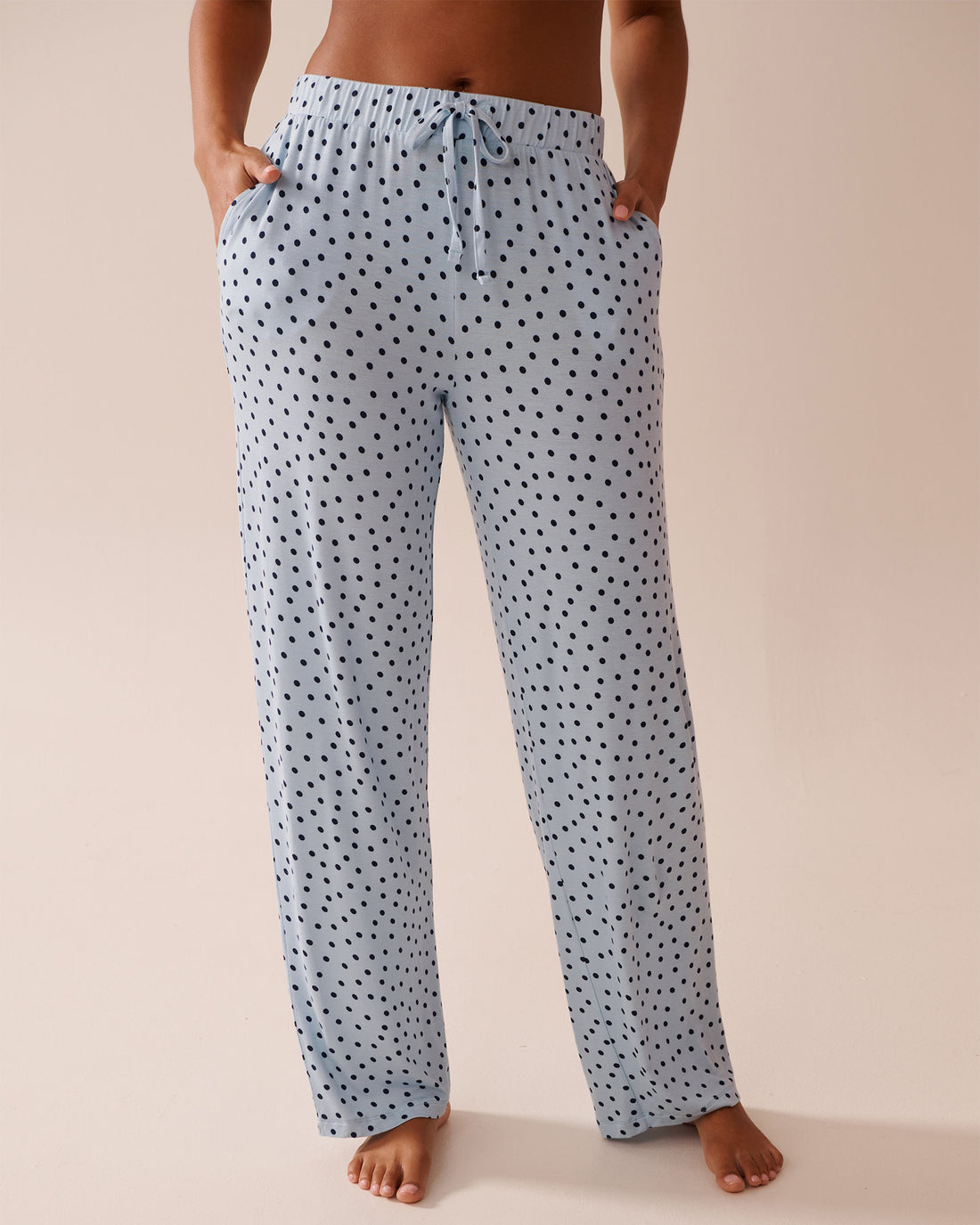 La Vie en Rose_Polka Dot Soft Jersey Pajama Pants_40200708_P40432_01