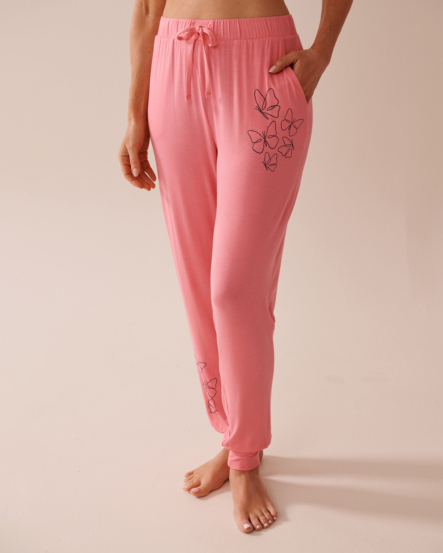 La Vie en Rose_Soft Jersey Jogger Pajama Pants_40200710_60010_01