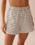 La Vie en Rose_Snail Print Cotton Pajama Shorts_40200711_P30116_01