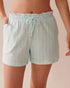 La Vie en Rose_Stripe Print Cotton Pajama Shorts_40200712_P40444_01