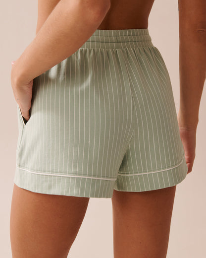 La Vie en Rose_Cotton Pajama Shorts_40200718_P30118_02