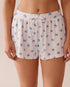 La Vie en Rose_Snow White Crab_Crab Print Ribbed Pajama Shorts_40200720_P10497_01