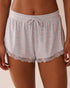 La Vie en Rose_Seashell Print Lace Trim Super Soft Pajama Shorts_40200724_P00422_01