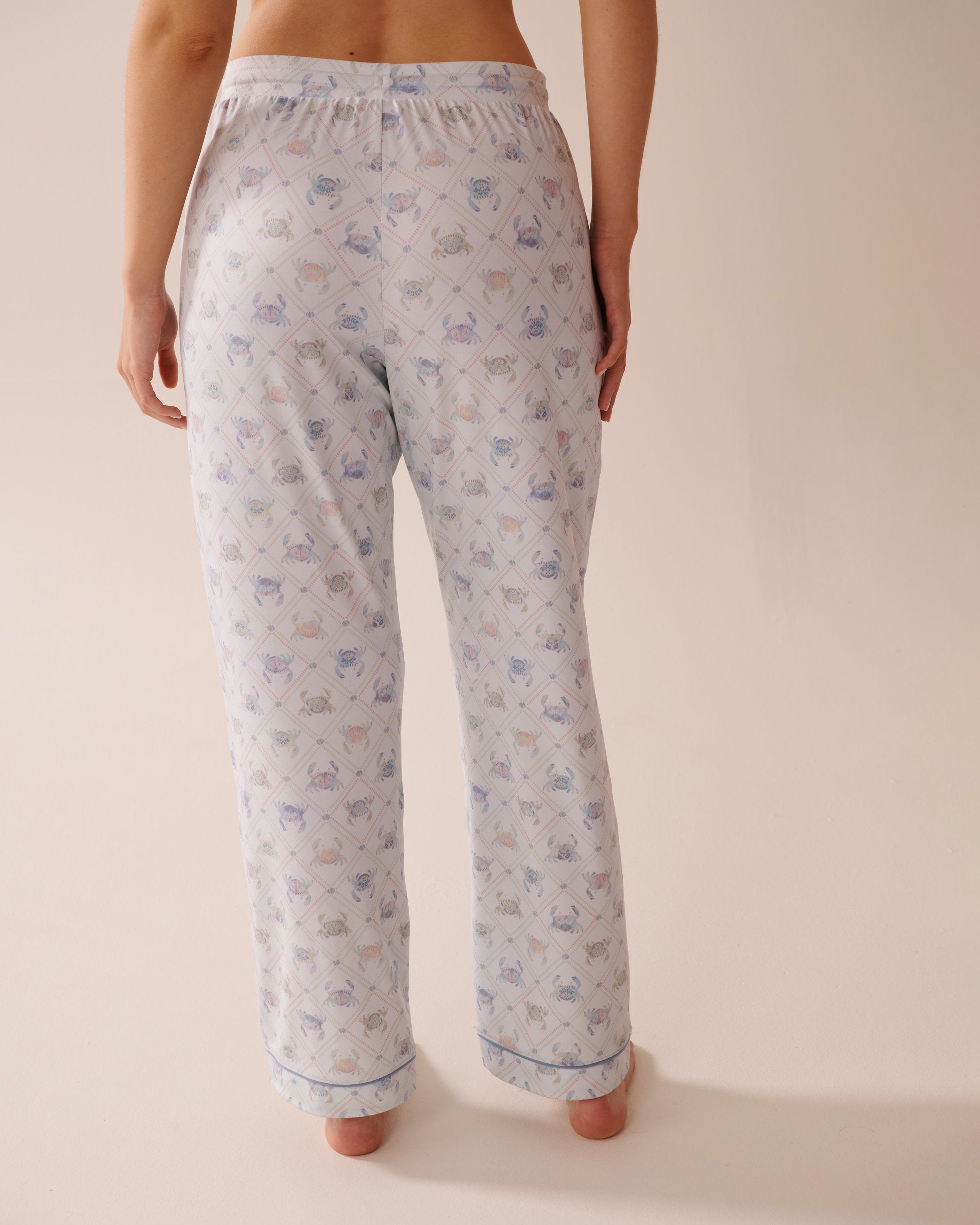 La Vie en Rose_Crab Print Super Soft Pajama Pants_40200728_P40443_02