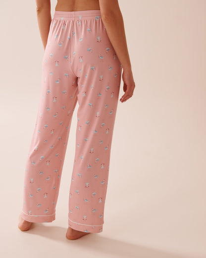 La Vie en Rose_Seagull Print Super Soft Pajama Pants_40200728_P60357_02