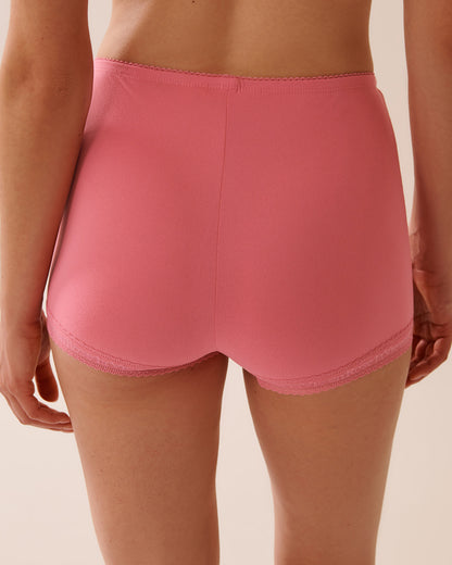 La Vie en Rose_Chateau Rose_Super Soft Lace Trim Pajama Shorts_40200739_60203_02