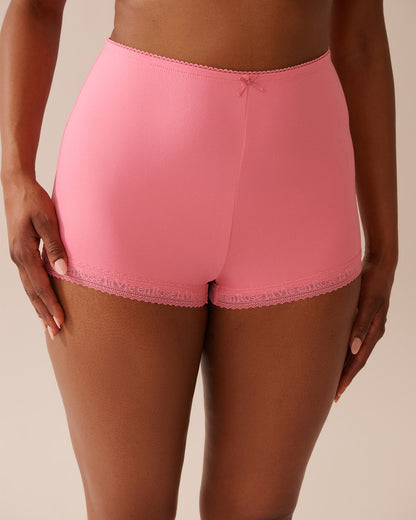 La Vie en Rose_Chateau Rose_Super Soft Lace Trim Pajama Shorts_40200739_60203_03