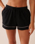 La Vie en Rose_Black Beauty_Cotton Pajama Shorts_40200749_00001_01