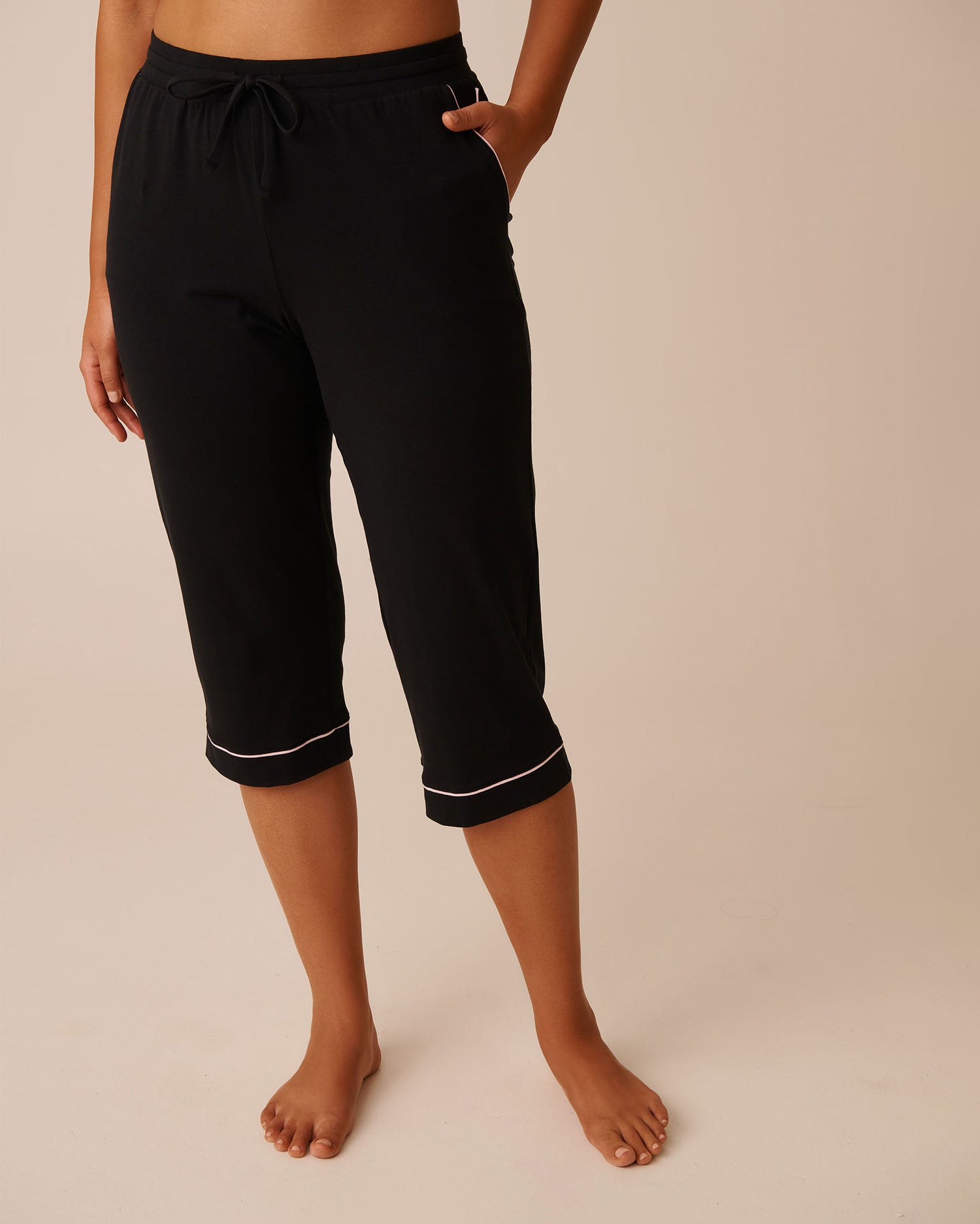 La Vie en Rose_Black Beauty_Cotton Pajama Capris_40200750_00001_01