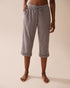 La Vie en Rose_Comfy Charcoal Grey Mix Dot_Cotton Pajama Capris_40200750_P00432_01