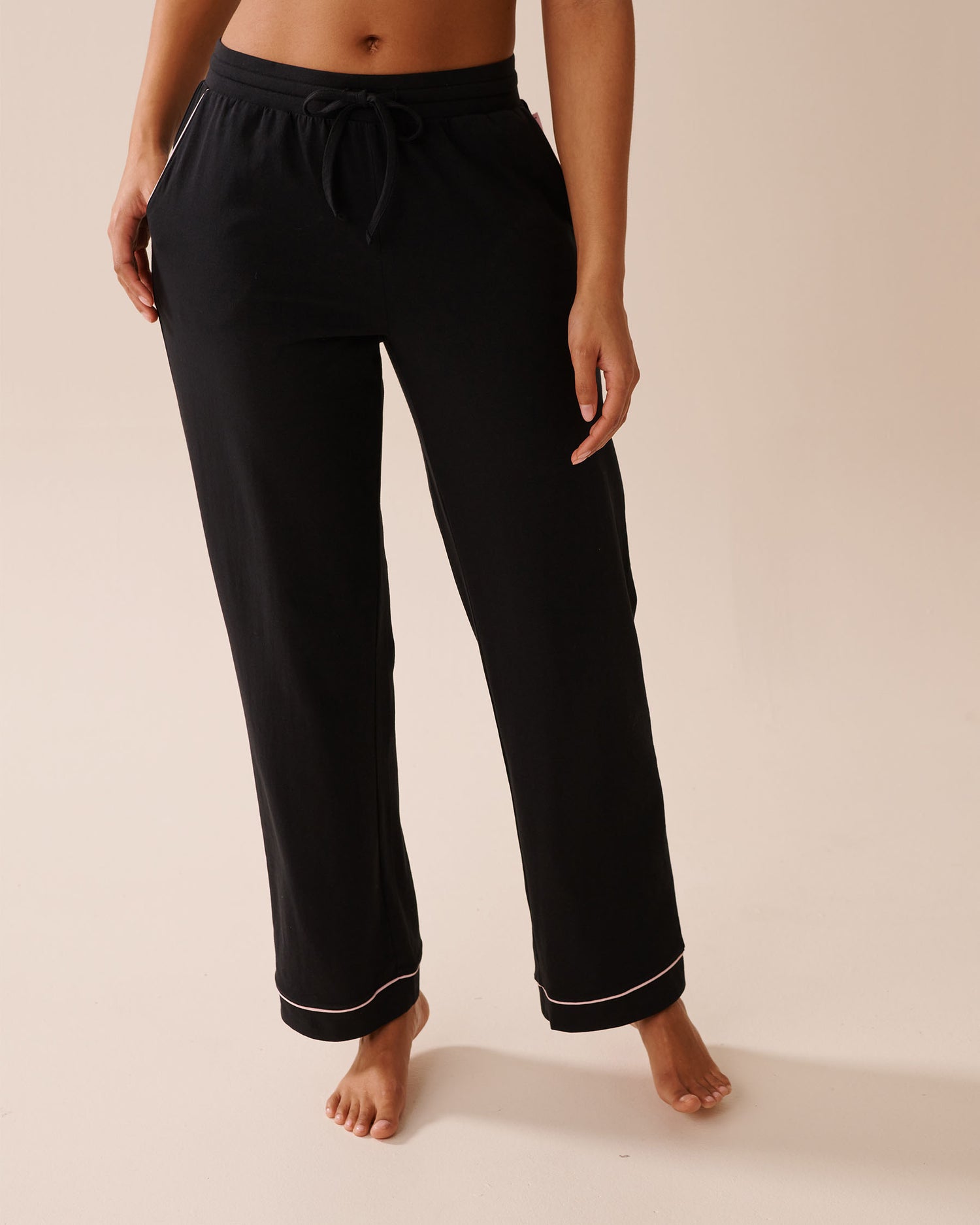 La Vie en Rose_Black Beauty_Cotton Pajama Pants_40200751_00001_01