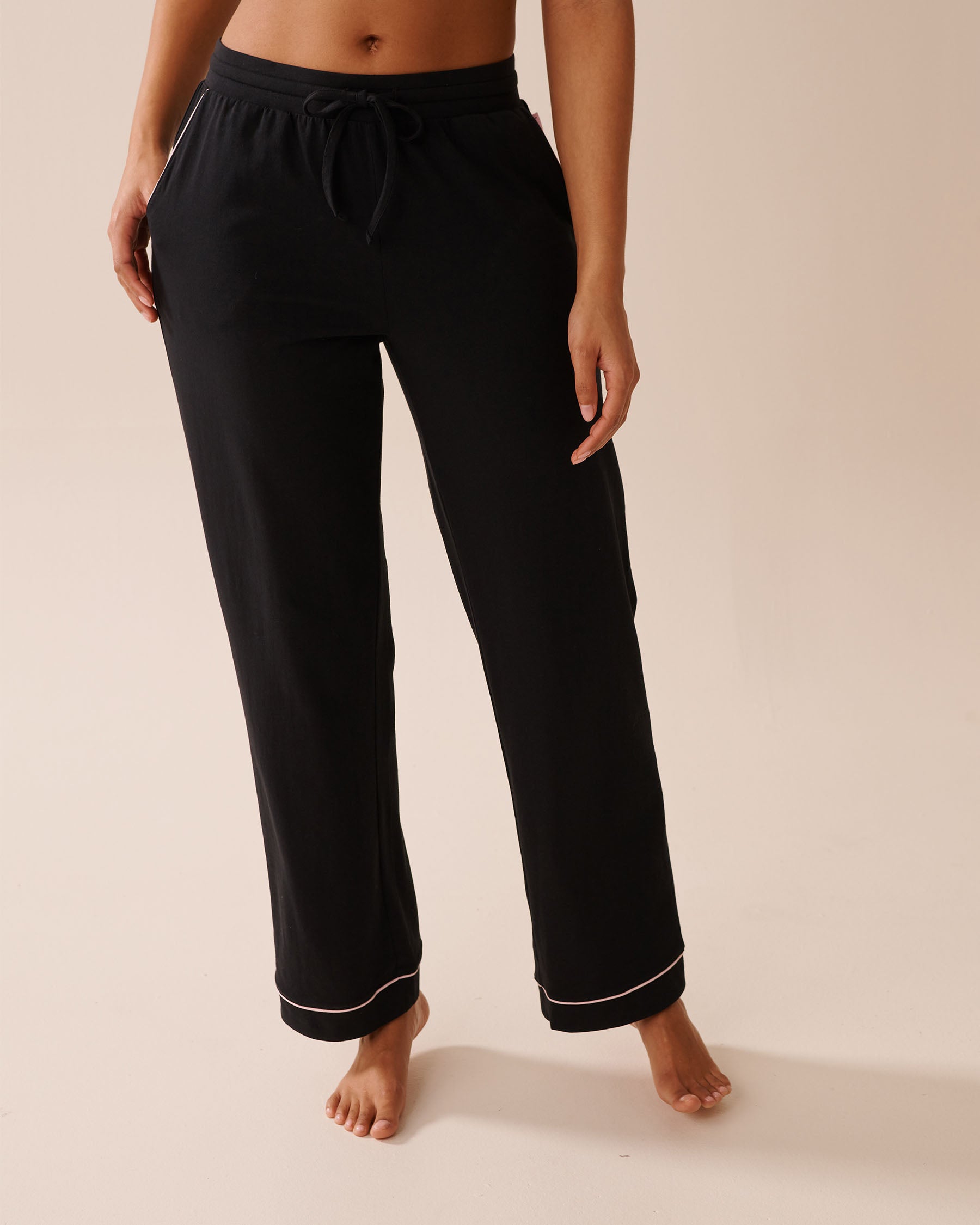 La Vie en Rose_Black Beauty_Cotton Pajama Pants_40200751_00001_01