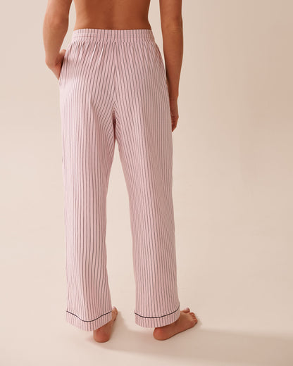 La Vie en Rose_Parfait Pink Pinstripe_Cotton Pajama Pants_40200751_P60387_03