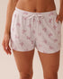La Vie en Rose_Microchip Stripe Bows_Bow Print Cotton Pajama Shorts_40200752_P00436_01