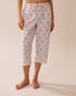 La Vie en Rose_Microchip Stripe Bows_Bow Print Cotton Pajama Capris_40200754_P00436_01