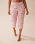 La Vie en Rose_Lotus Wording_Book Lover Print Cotton Pajama Capris_40200754_P60393_01