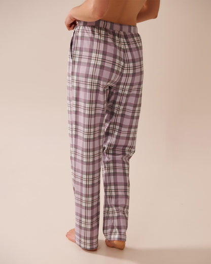 La Vie en Rose_Grapeade Plaid_Purple Plaid Cotton Pyjama Pants_40200756_P50093_02