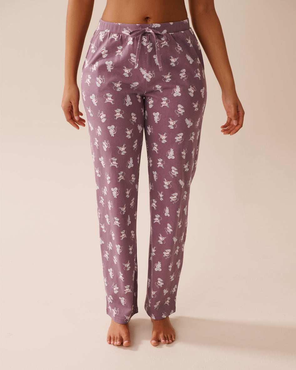 La Vie en Rose_Grapeade Mouse_Mouse Print Cotton Pyjama Pants_40200756_P50094_01