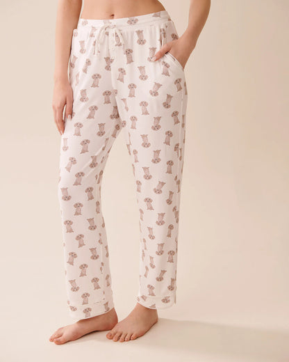 La Vie en Rose_Snow White Dachshund_Dachshund Print Super Soft Pajama Shorts_40200763_P10524_01