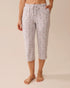 La Vie en Rose_Comfy Grey Mix Floral_Floral Print Recycled Fibers Pajama Capris_40200764_P00451_01