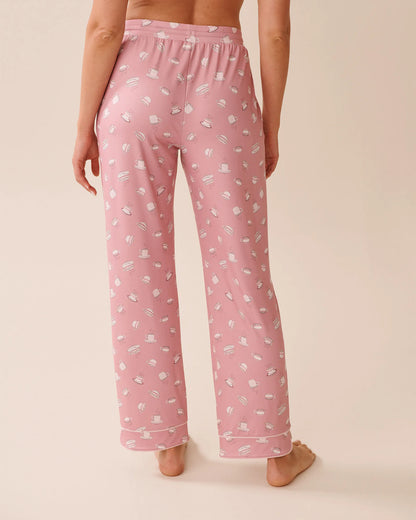 La Vie en Rose_Zephyr Coffee_Coffee Cup Print Super Soft Pajama Pants_40200767_P60400_02