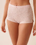La Vie en Rose_Pale Lilac Leopard_Pink Leopard Print Lace Trim Super Soft Shorts_40200768_P50099_01