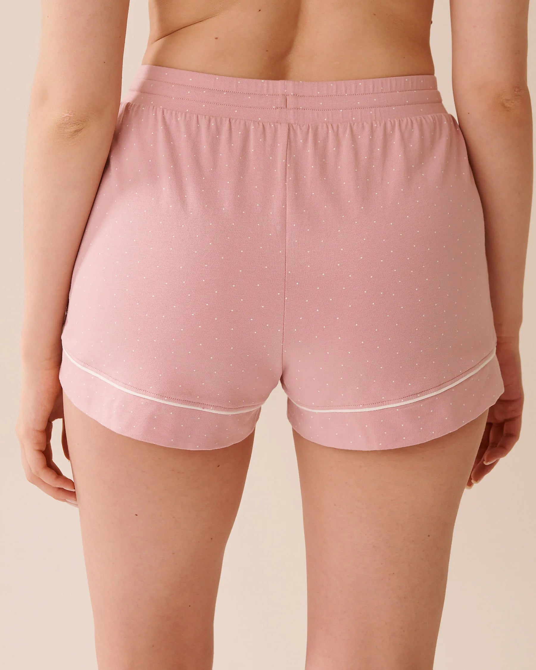 La Vie en Rose_Zephyr Mini Dot_Cotton Pajama Shorts_40200770_P60402_02