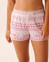 La Vie en Rose_Ski You Later Nordic_Pink Fair Isle Print Recycled Fibers Pajama Shorts_40200781_P10554_01