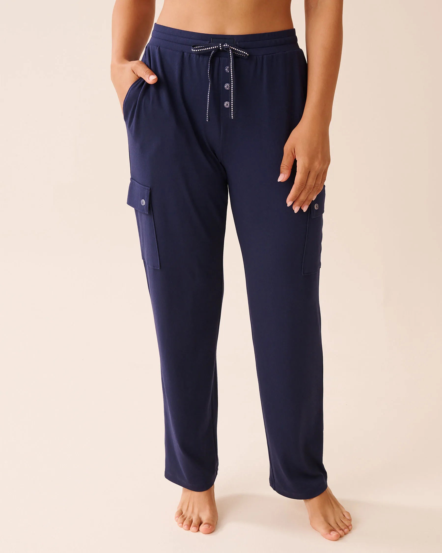 La Vie en Rose_Evening Blue_Super Soft Pajama Pants_40200791_40009_01