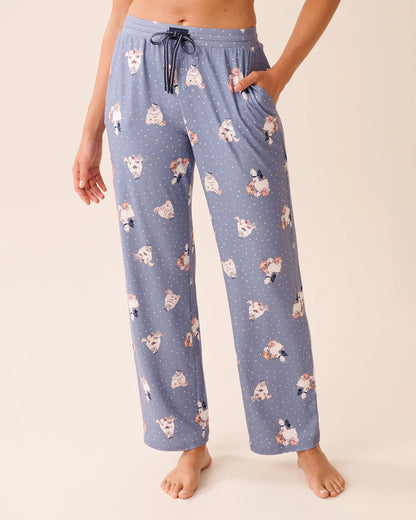 La Vie en Rose_Stonewash Sheep_Farm Friends Print Super Soft Pajama Pants_40200791_P40519_01