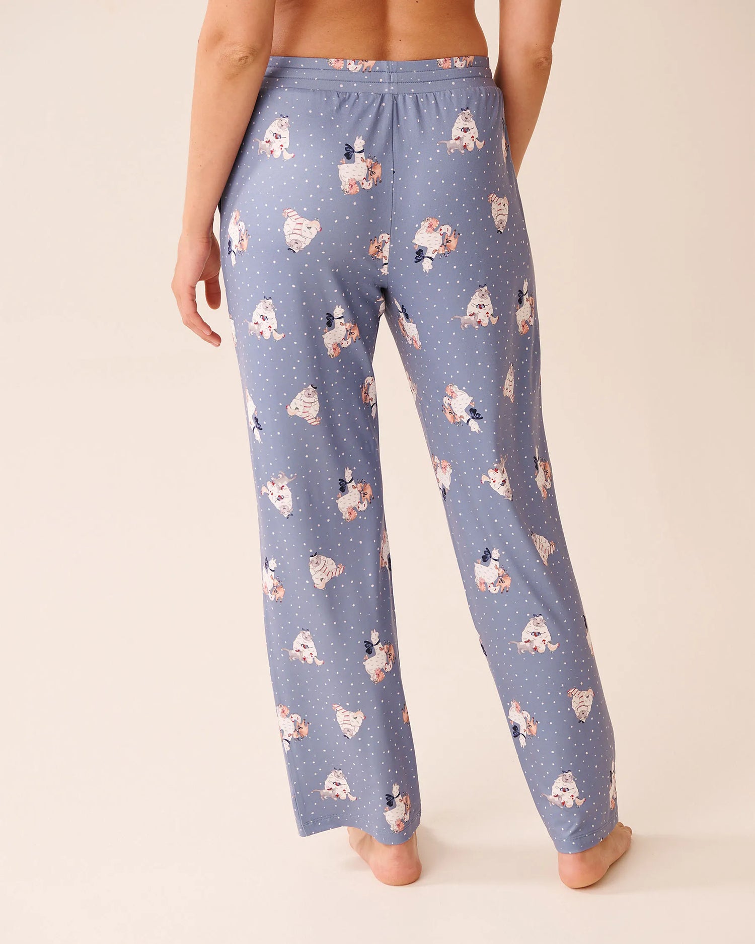 La Vie en Rose_Stonewash Sheep_Farm Friends Print Super Soft Pajama Pants_40200791_P40519_02