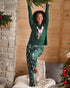 La Vie en Rose_Botanical Green Deer_Deer Print Super Soft Pajama Pants_40200794_p30132_01