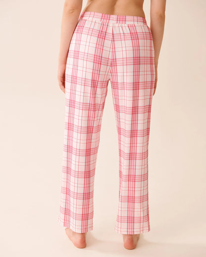 La Vie en Rose_Cherry Blossom Pink Plaid_Pink Plaid Super Soft Pajama Pants_40200795_P60427_02