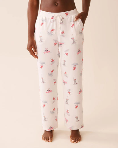 La Vie en Rose_Snow White Ski_Apr�s-Ski Print Super Soft Pajama Pants_40200797_P10550_01