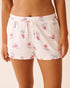 La Vie en Rose_Snow White Ski_Apr�s-Ski Print Super Soft Pajama Shorts_40200798_P10550_01