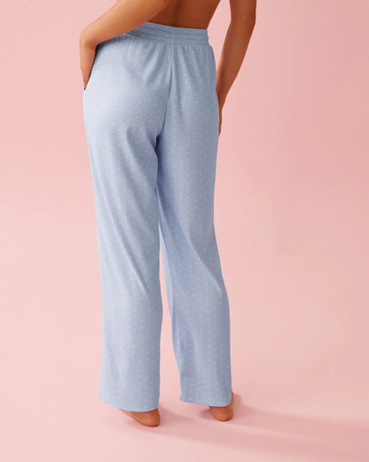 La Vie en Rose_Windsurfer Mini Hearts_Heart Print Pointelle Pajama Pants_40200805_P40533_02